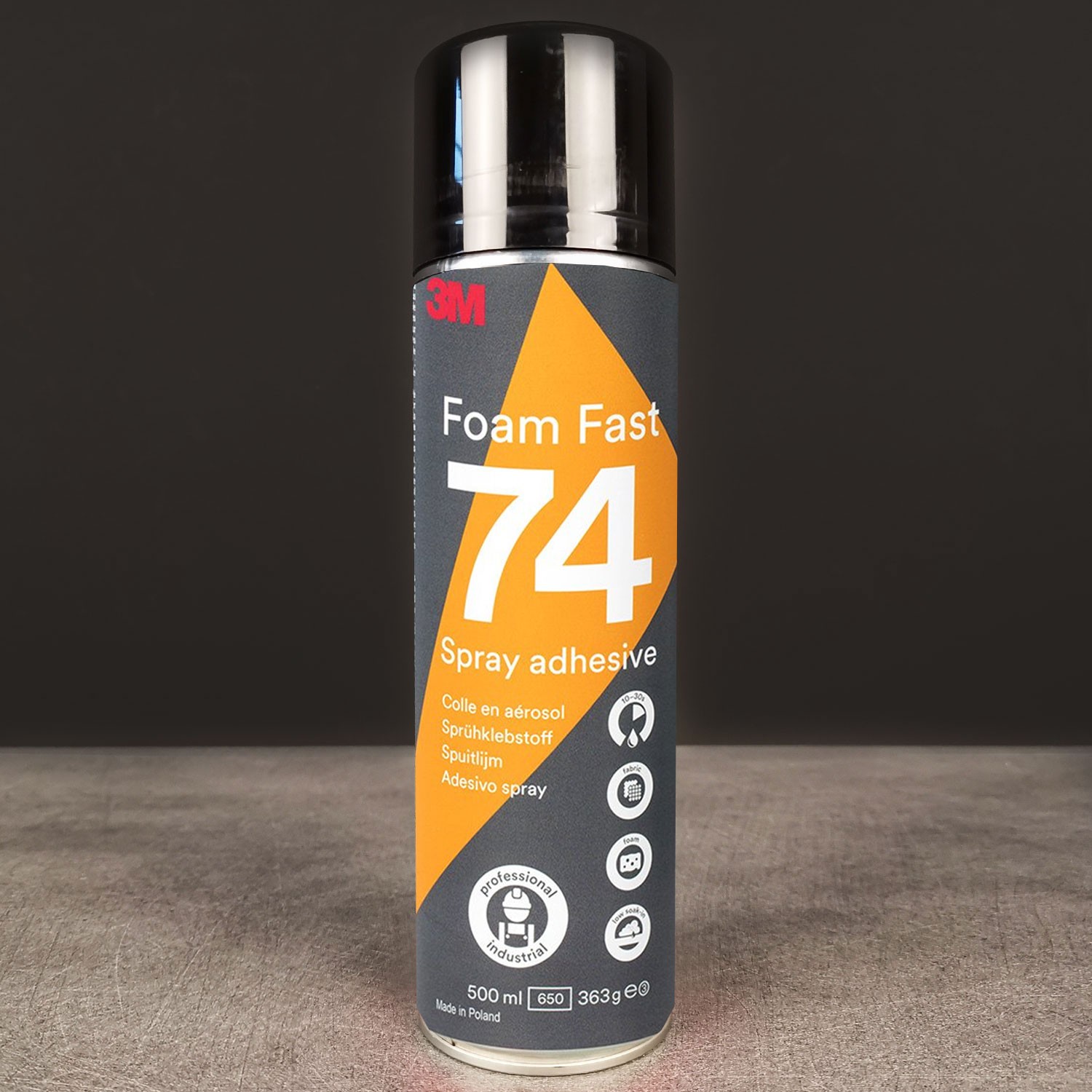 3M 74 500ml Foam Adhesive Clear